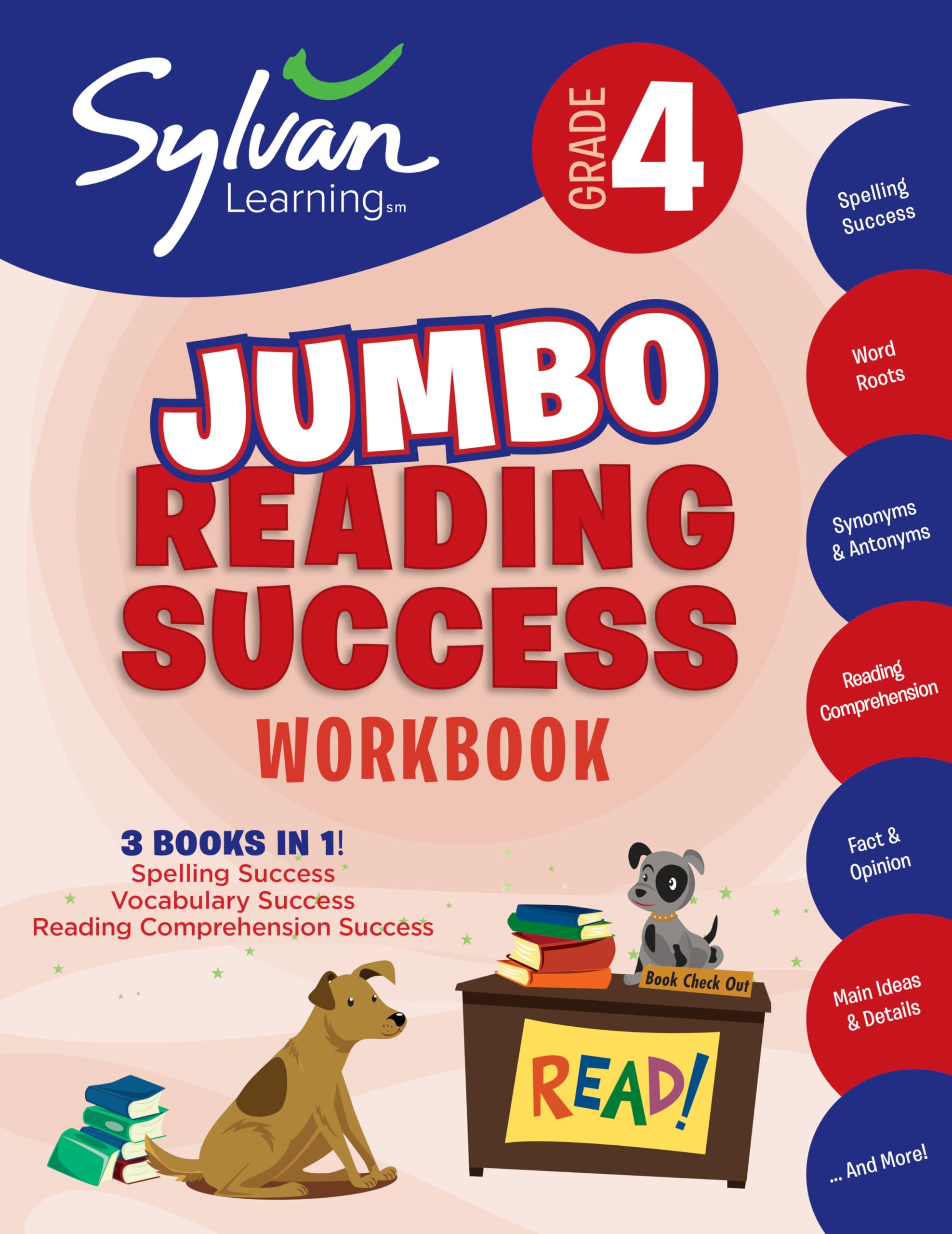 4Th Grade Jumbo Reading Success Workbook: 3 Books In 1Spelling Success, Vocabulary Success, Reading Comprehension Success; Act