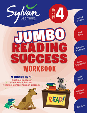 4Th Grade Jumbo Reading Success Workbook: 3 Books In 1Spelling Success, Vocabulary Success, Reading Comprehension Success; Act