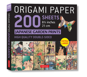 Origami Paper 200 Sheets Japanese Garden Prints 8 1/4' 21Cm: Double Sided Origami Sheets With 12 Different Prints (Instructions ,Used
