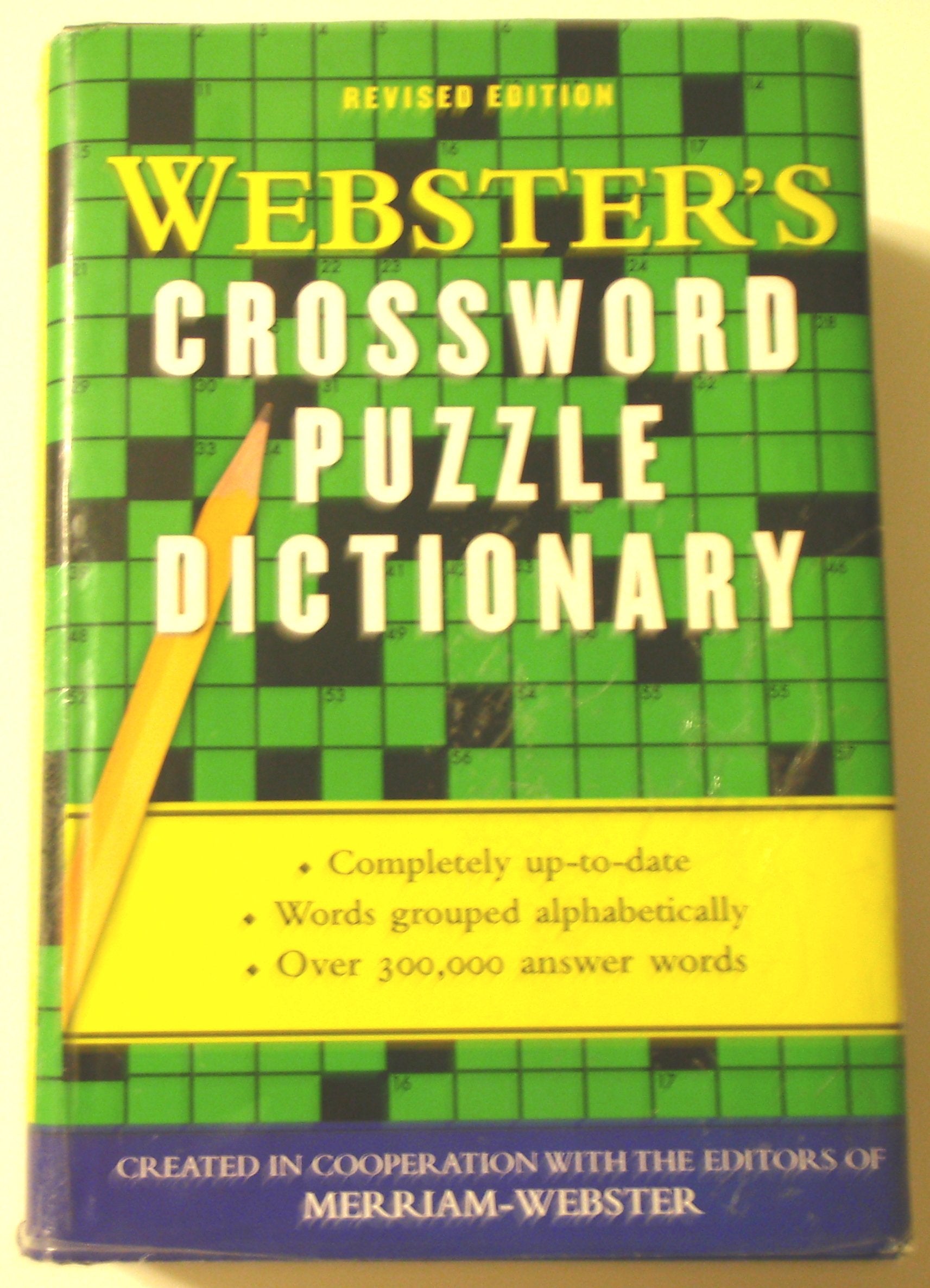 Webster's Crossword Puzzle Dictionary,Used