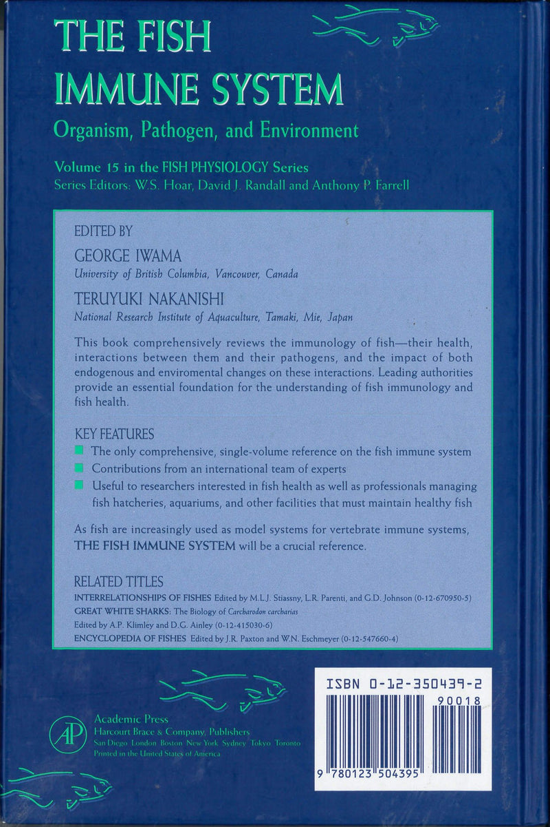 The Fish Immune System: Organism, Pathogen, and Environment (Volume 15) (Fish Physiology, Volume 15),Used