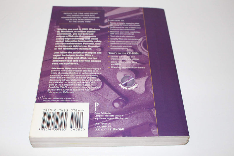 The Webmaster's Handbook,Used
