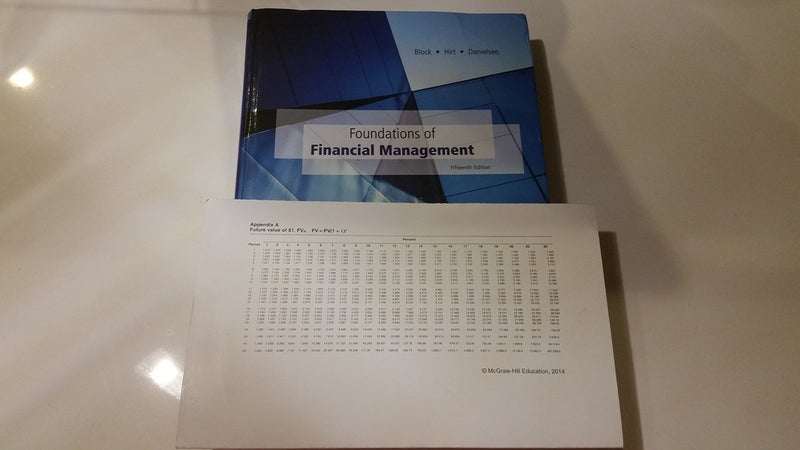 Foundations of Financial Management with Time Value of Money card (The Mcgrawhill / Irwin Series in Finance, Insurance, and Rea,Used