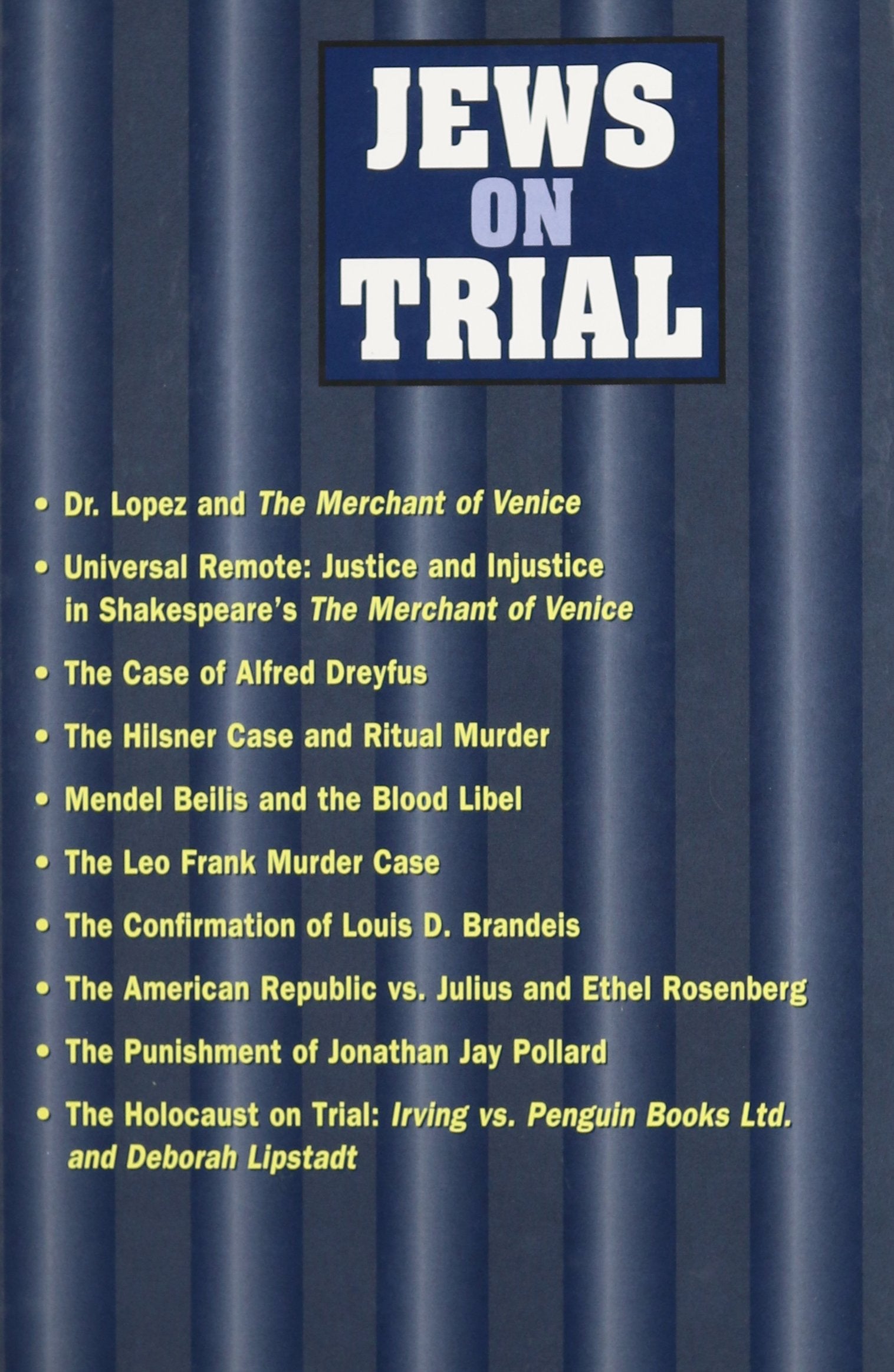 Jews On Trial,New