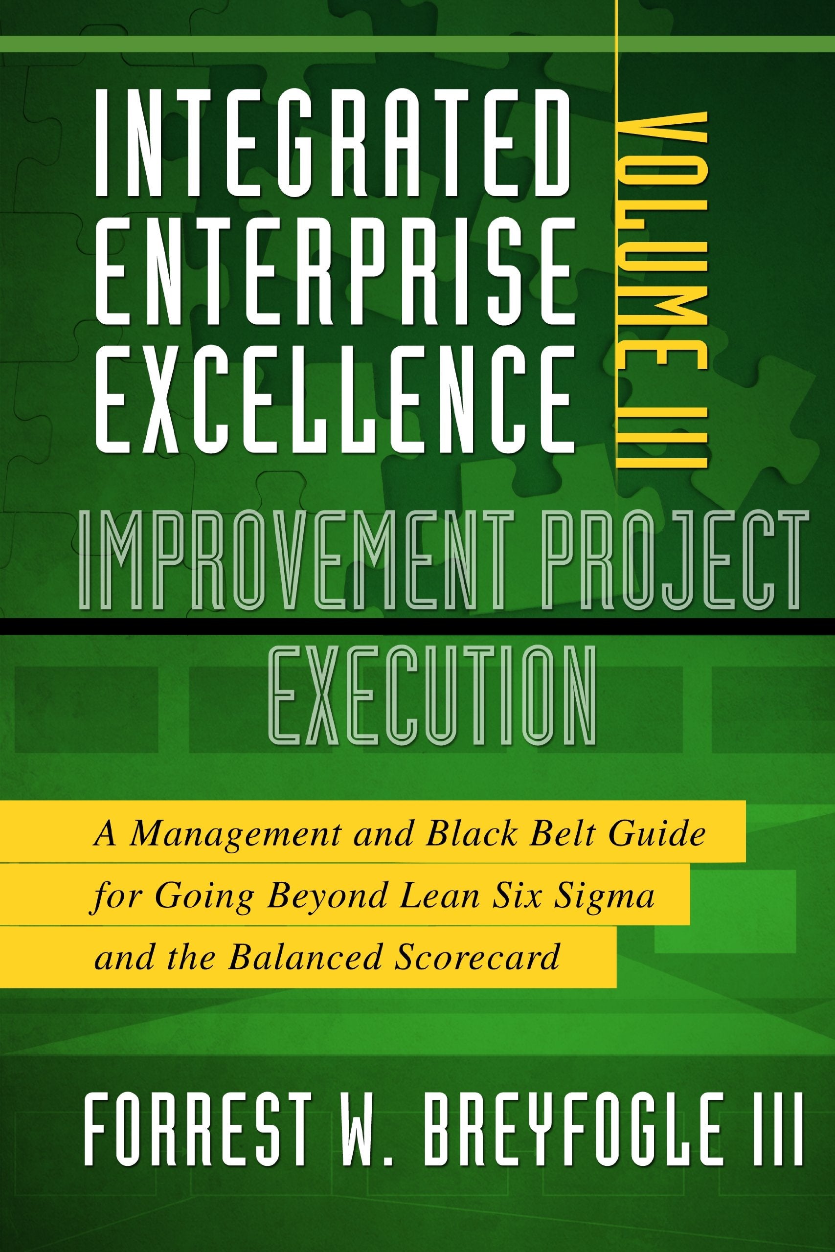 Integrated Enterprise Excellence, Vol. Iii Improvement Project Execution: A Management And Black Belt Guide For Going Beyond Lea