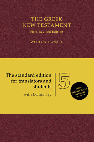 UBS5 Greek New Testament with Concise GreekEnglish Dictionary, Burgundy (Hardcover): with Dictionary (Ancient Greek Edition),Used