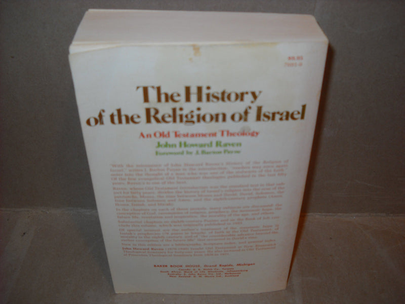 History of the Religion of Israel in Old Testament Theology (Twin Brooks Series),Used