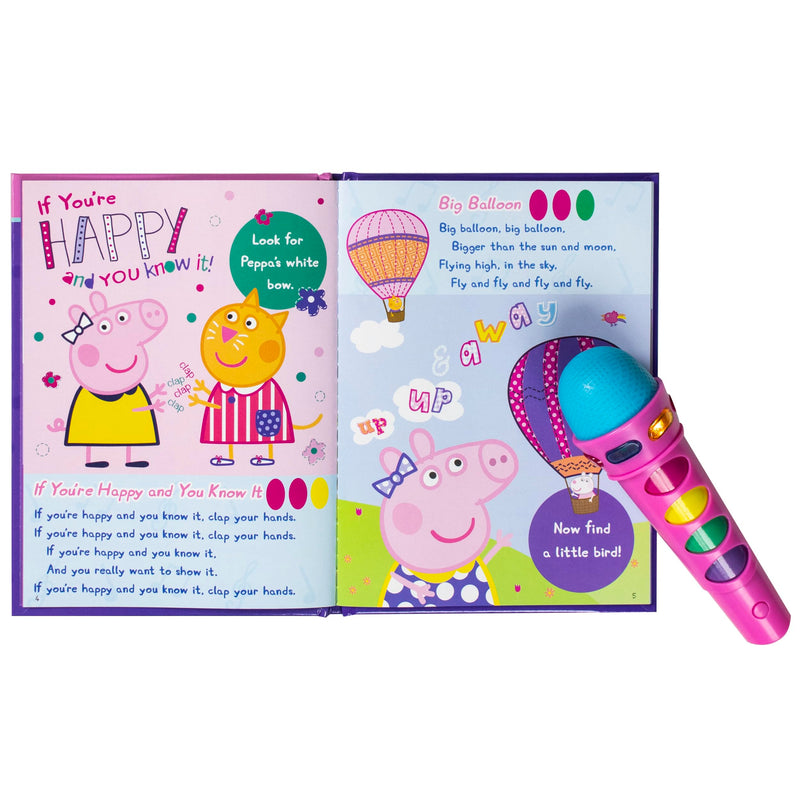 Peppa Pig  Sing with Peppa! Microphone and Look and Find Sound Activity Book Set  PI Kids (PlayASong),New