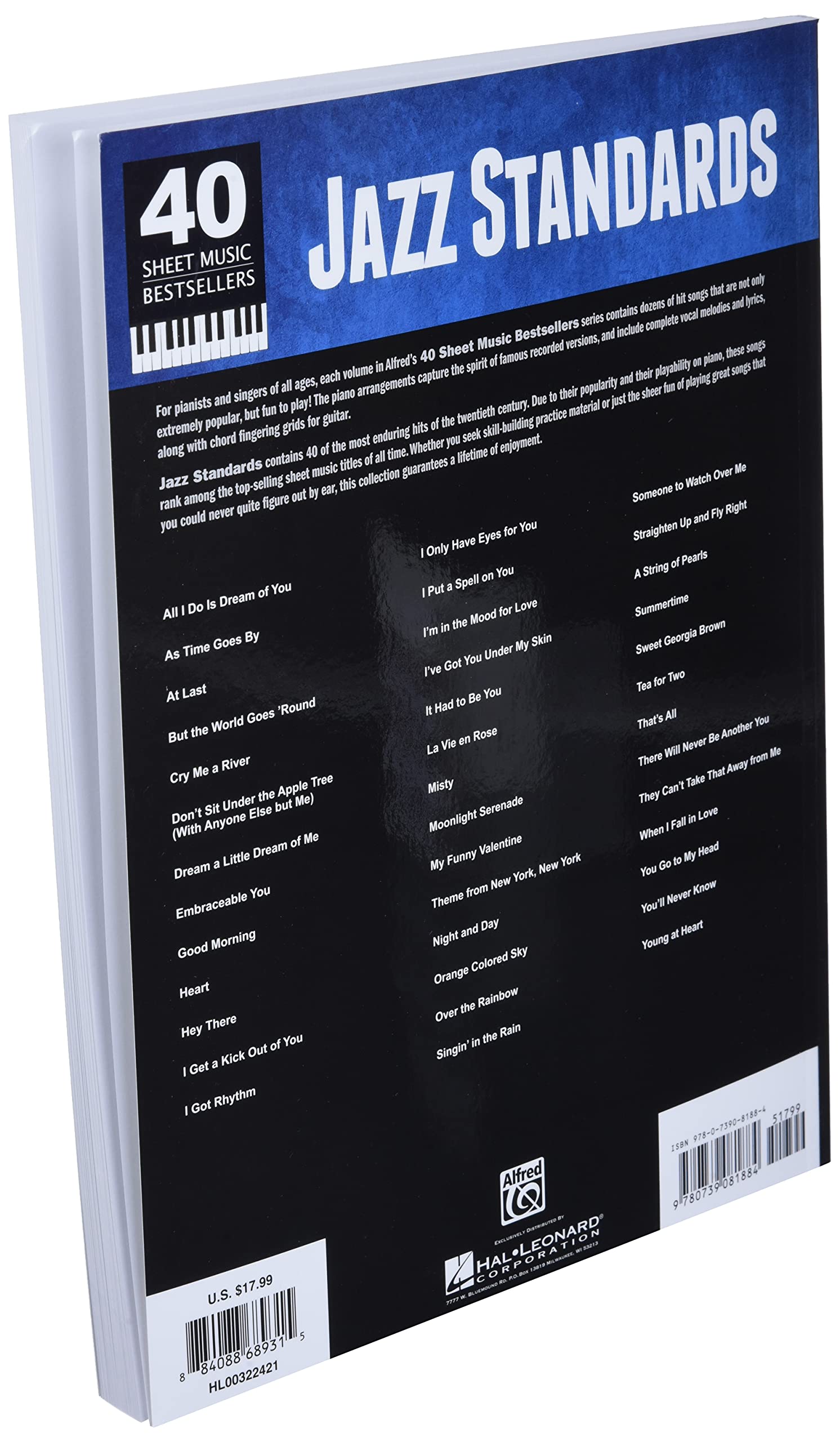 Jazz Standards: 40 Sheet Music Bestsellers Series