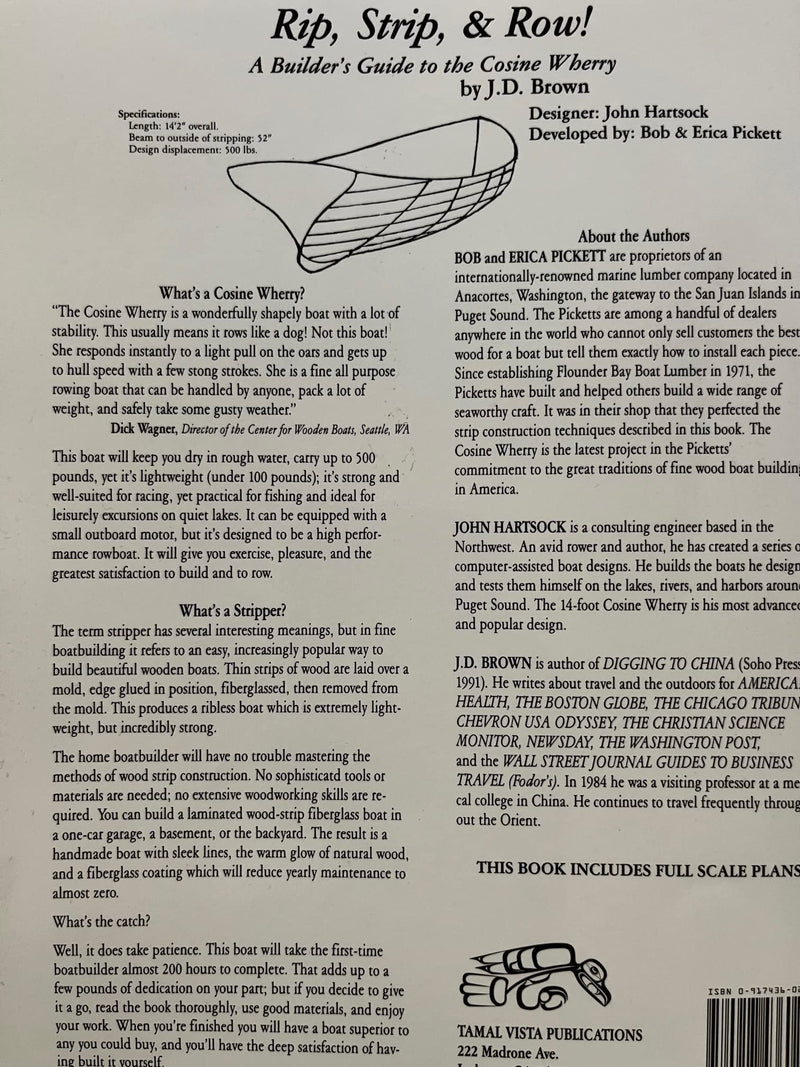 Rip, Strip, & Row: A Builders Guide to the Cosine Wherry,Used