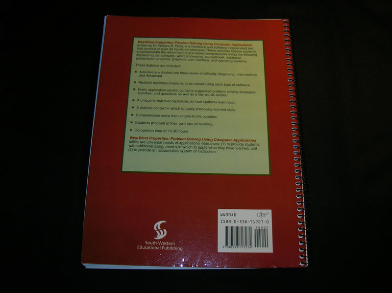 Westwind Properties: Problem Solving Using Computer Applications,Used