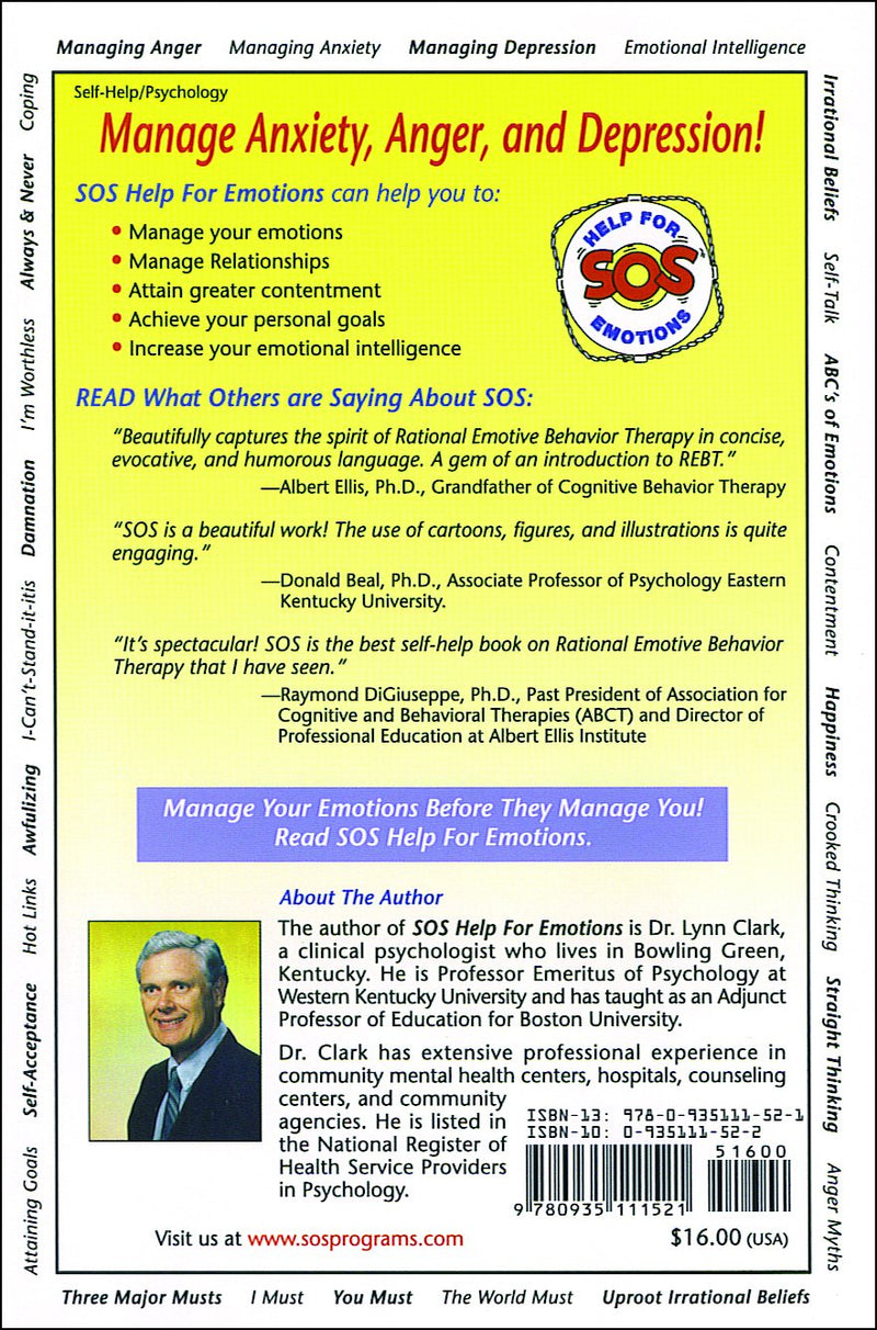 Sos Help for Emotions: Managing Anxiety, Anger, and Depression,New