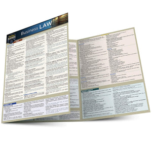 Business Law: a QuickStudy Laminated Reference Guide,Used