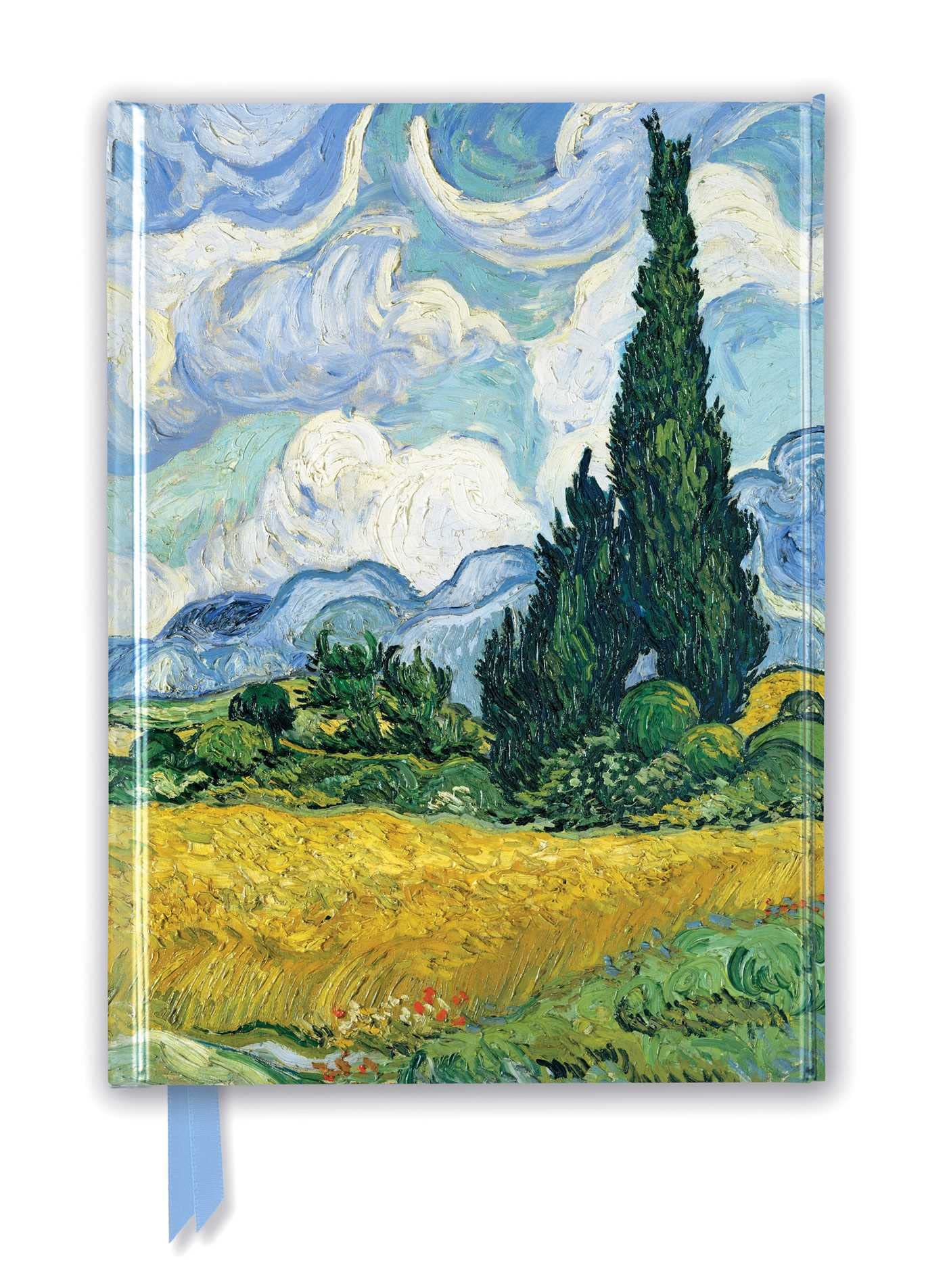 Vincent van Gogh: Wheat Field with Cypresses (Foiled Journal) (Flame Tree Notebooks),Used