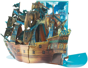 Pirates of the Caribbean The Black Pearl A PopUp Pirate Ship,Used