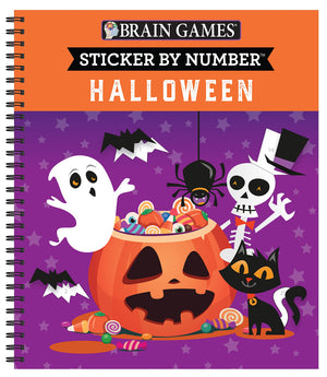 Brain Games  Sticker by Number: Halloween (Volume 1)