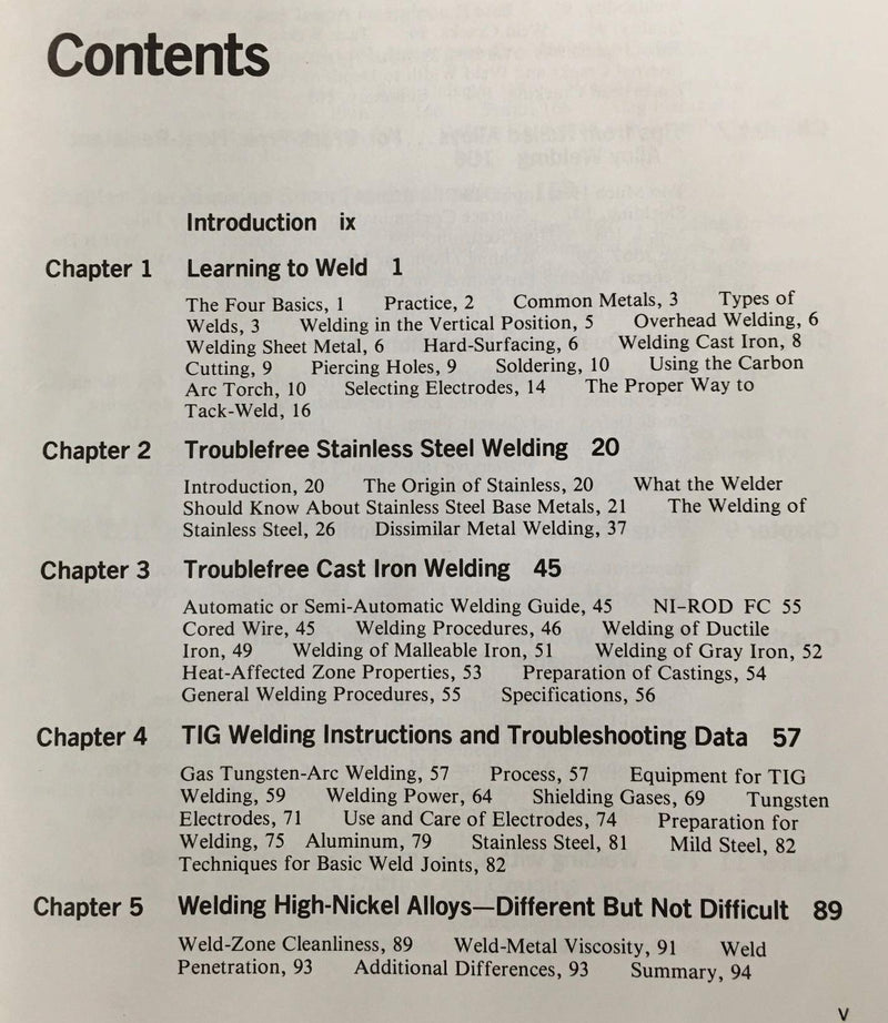Welder's Troubleshooting Guide,Used