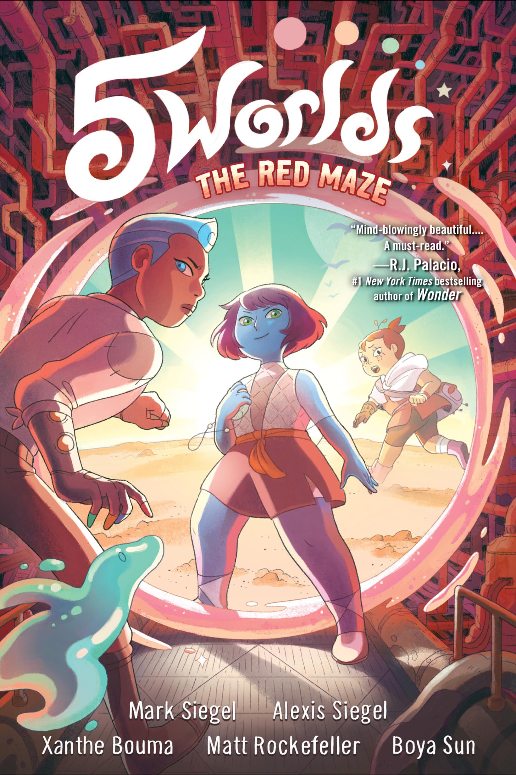 5 Worlds Book 3: The Red Maze: (A Graphic Novel),New