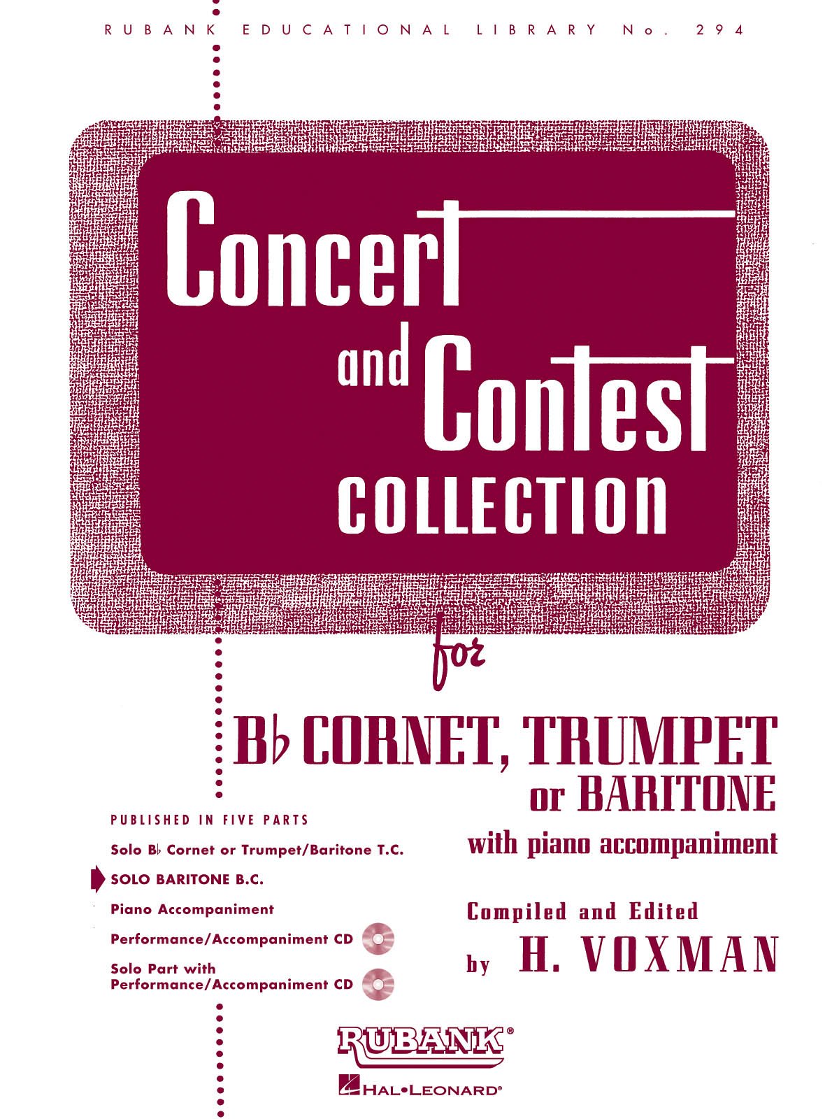Concert And Contest Collection: Solo Book Only  Baritone B.C.,Used