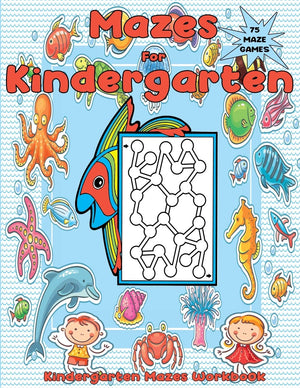 Mazes for Kindergarten: Simple Mazes for Kindergarteners (Kindergarten Mazes Workbook),Used