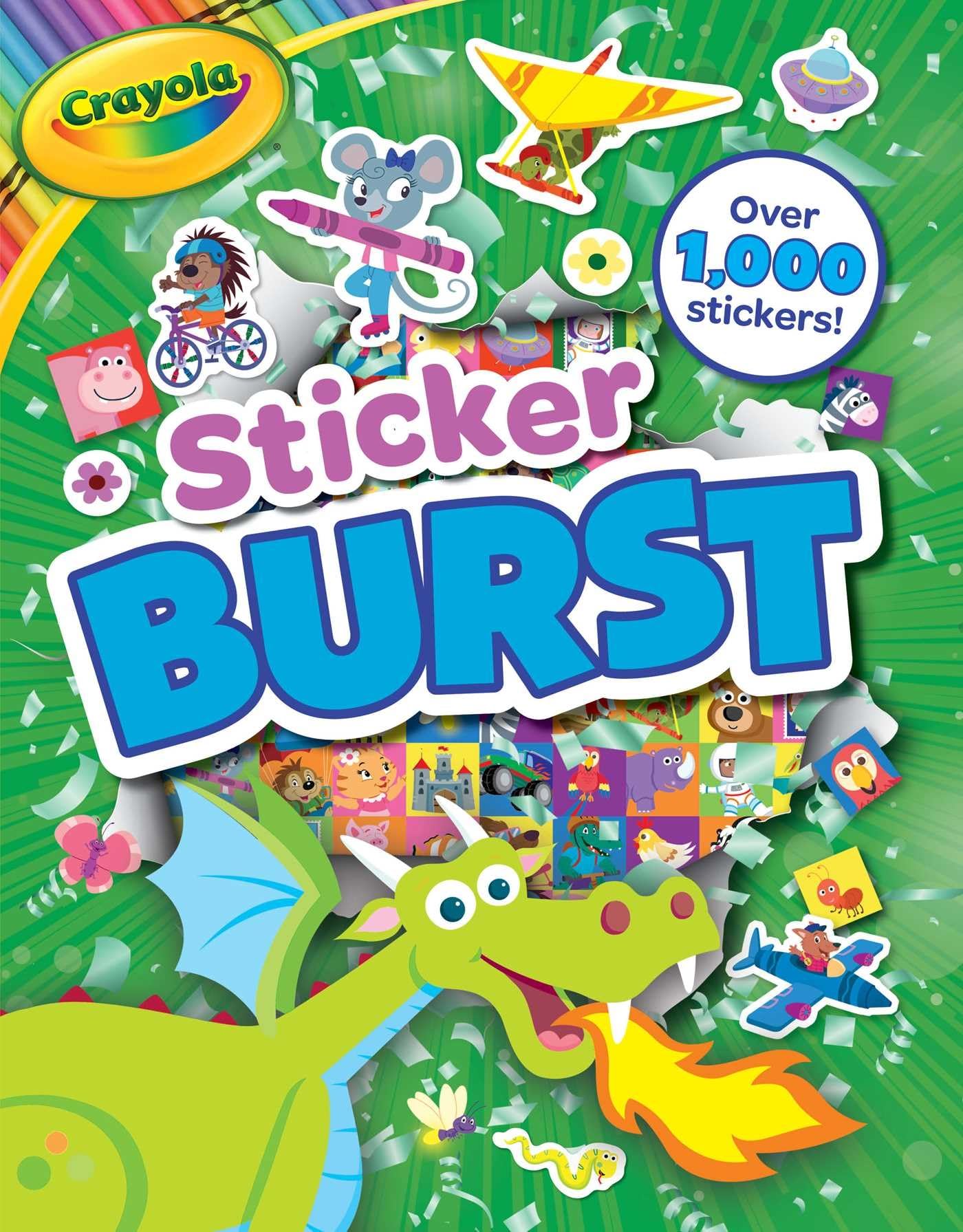 Crayola: Sticker Burst (A Crayola Sticker Activity Book for Kids) (Crayola/BuzzPop),Used