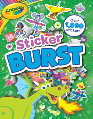 Crayola: Sticker Burst (A Crayola Sticker Activity Book for Kids) (Crayola/BuzzPop),Used