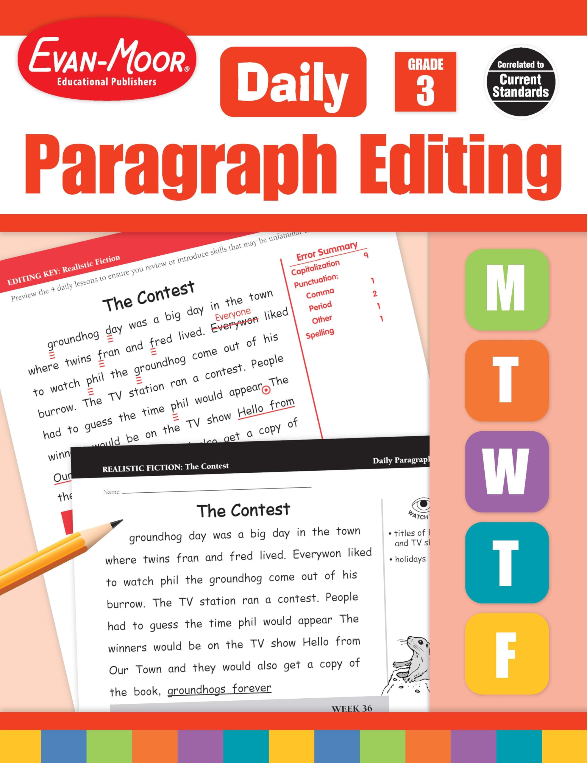 Daily Paragraph Editing, Grade 3 Teacher Edition,New