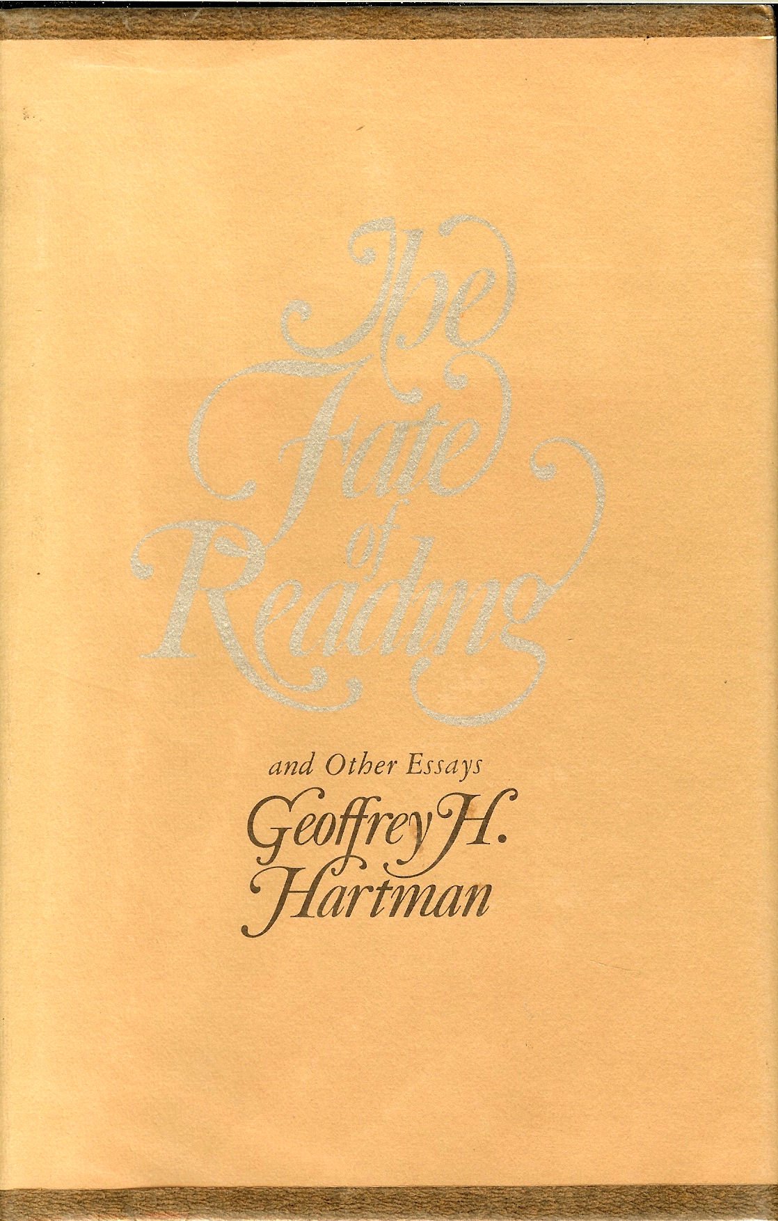 The fate of reading and other essays,Used