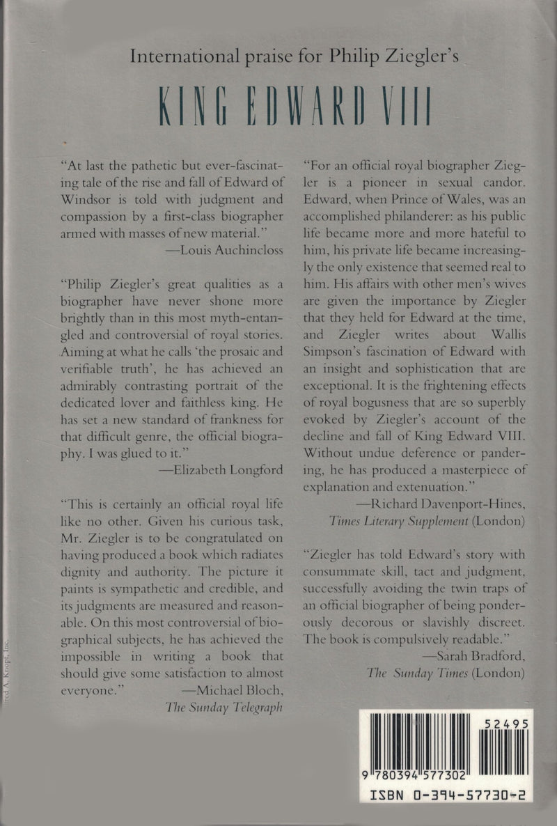 King Edward Viii: A Biography,New