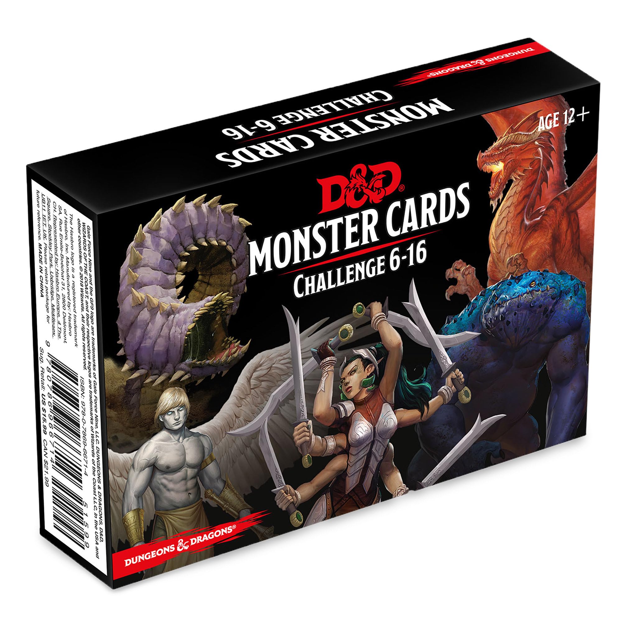 Dungeons & Dragons Spellbook Cards: Monsters 616 (D&D Accessory),Used