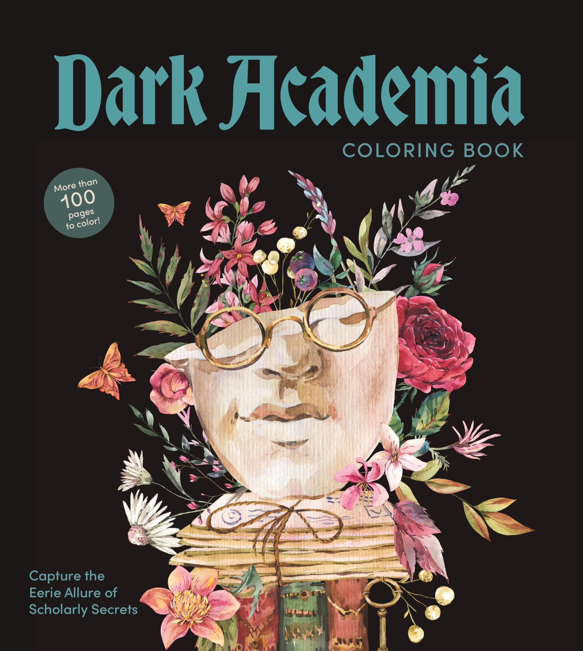 Dark Academia Coloring Bk