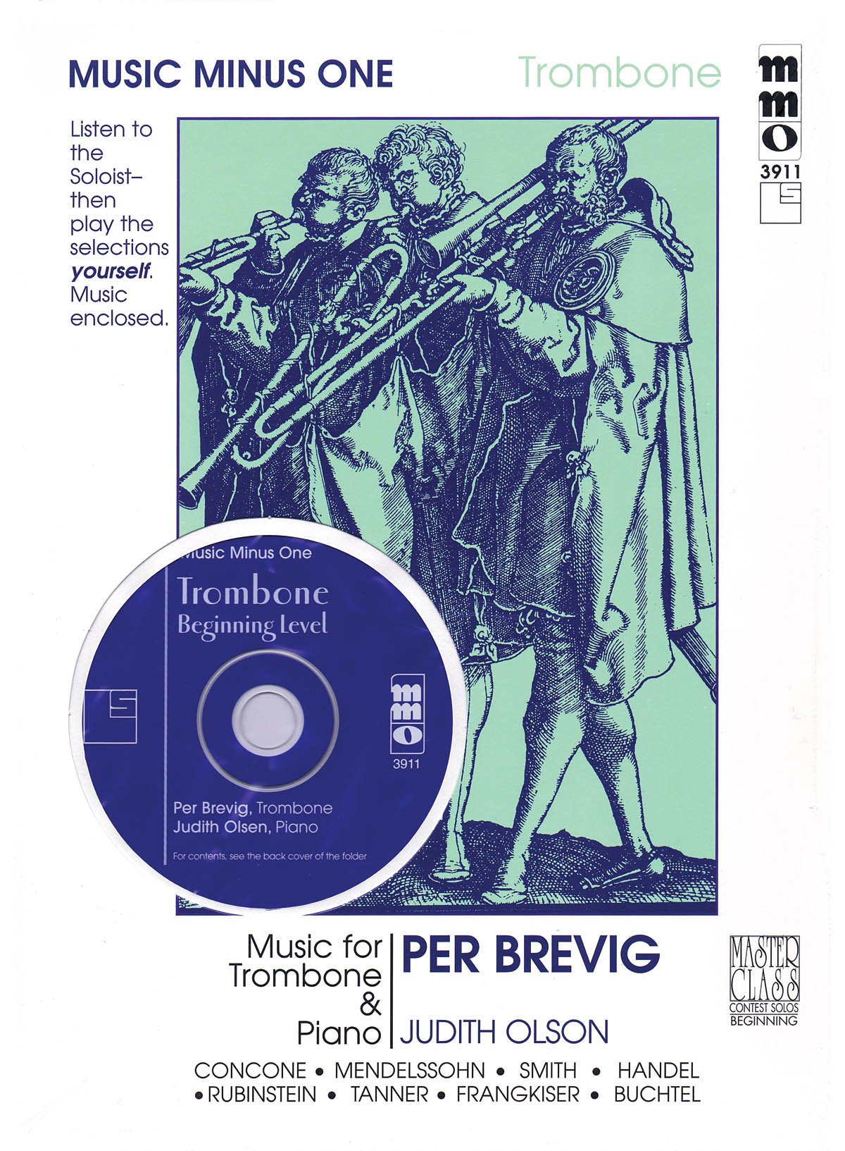 Beginning Trombone Solos  Volume 1 (Music Minus One: Laureate),Used