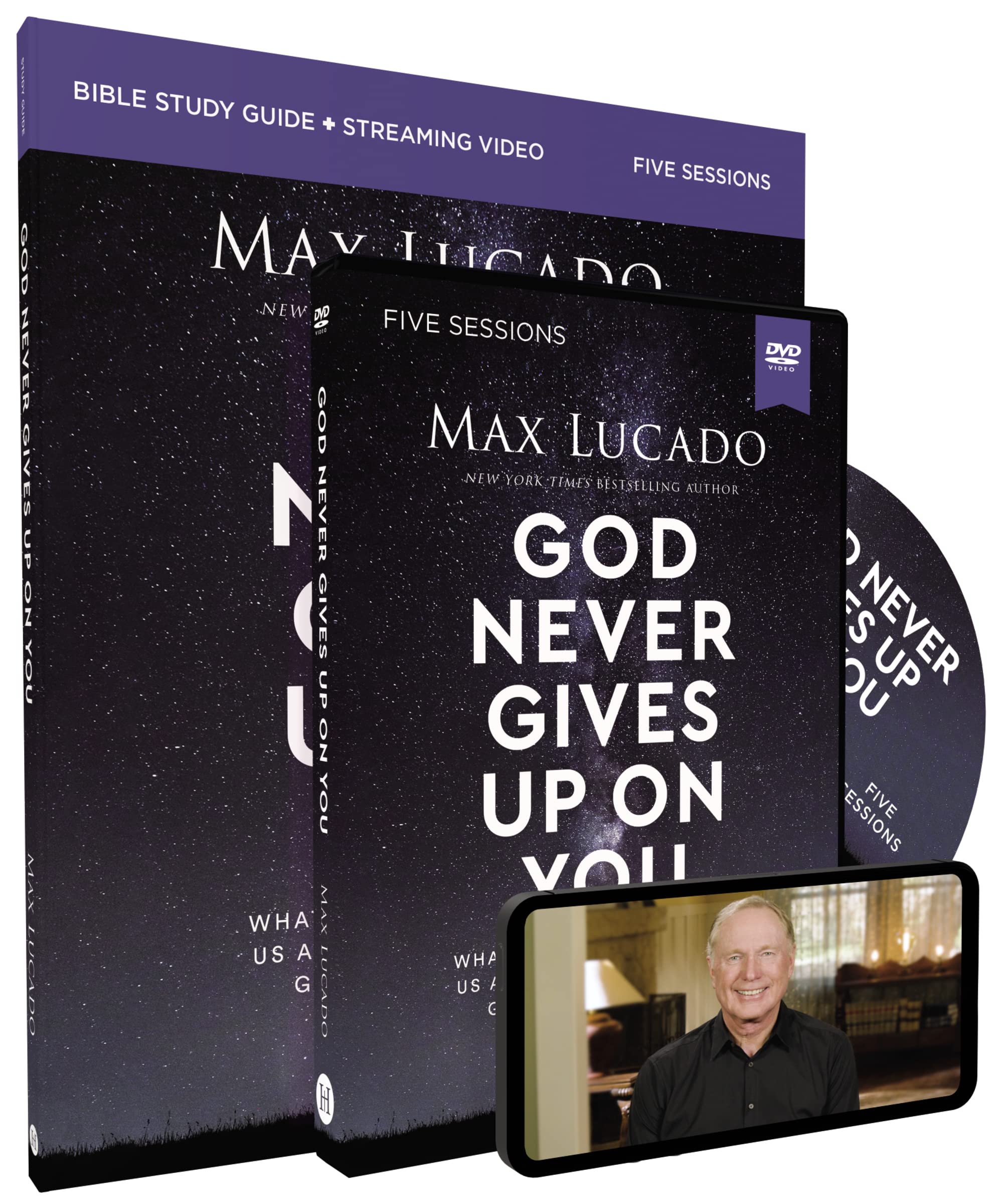 God Never Gives Up On You Study Guide With Dvd: What Jacobs Story Teaches Us About Grace, Mercy, And Gods Relentless Love,Used