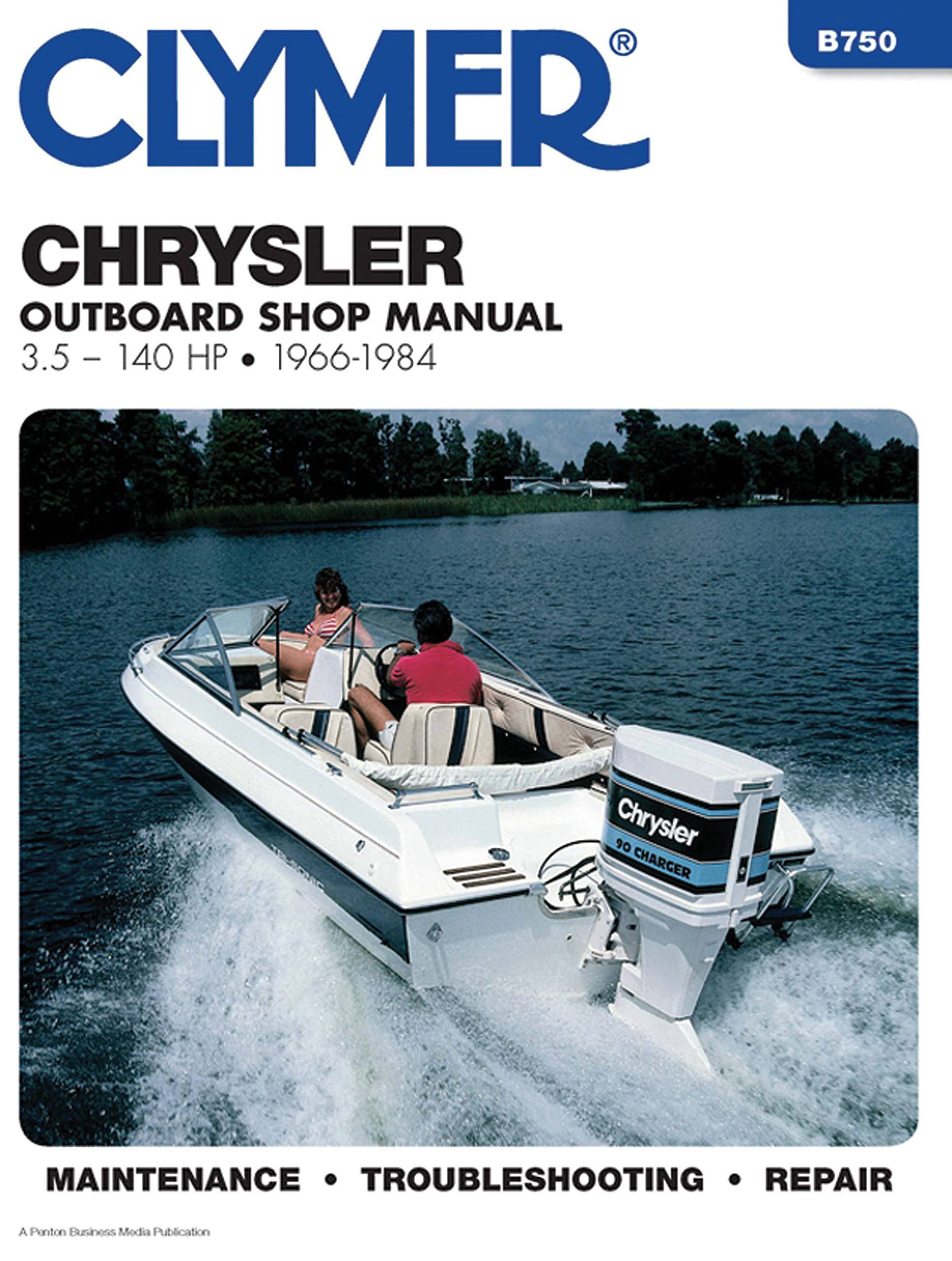 Clymer Chrysler Outboard Shop Manual, 3.5140 Hp, 19661984,New