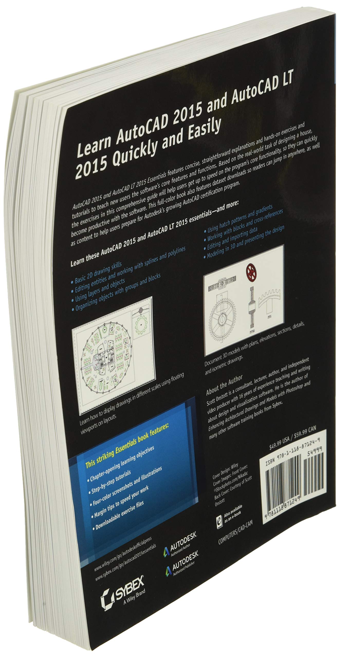 AutoCAD 2015 and AutoCAD LT 2015 Essentials: Autodesk Official Press,Used