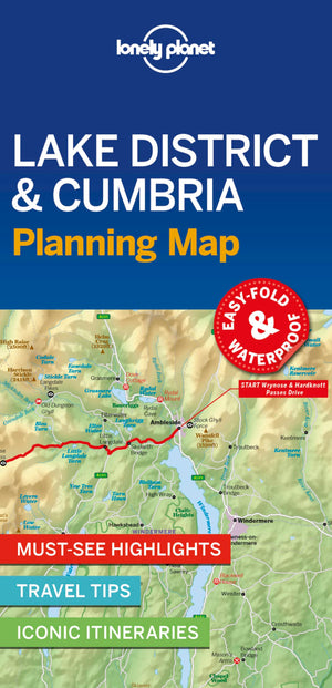 Lonely Planet Lake District & Cumbria Planning Map 1