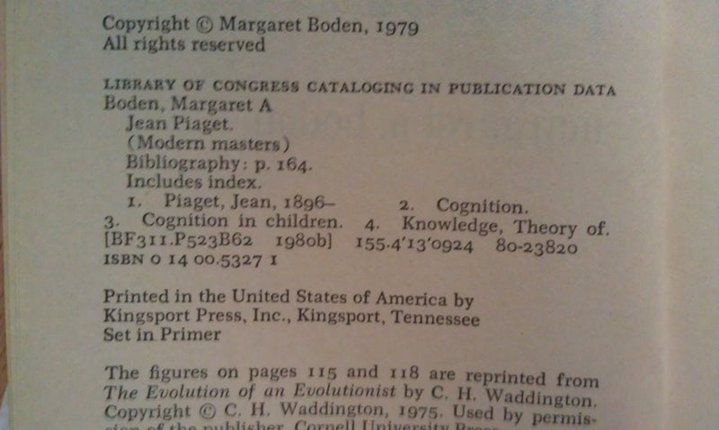 Jean Piaget (Modern masters),Used