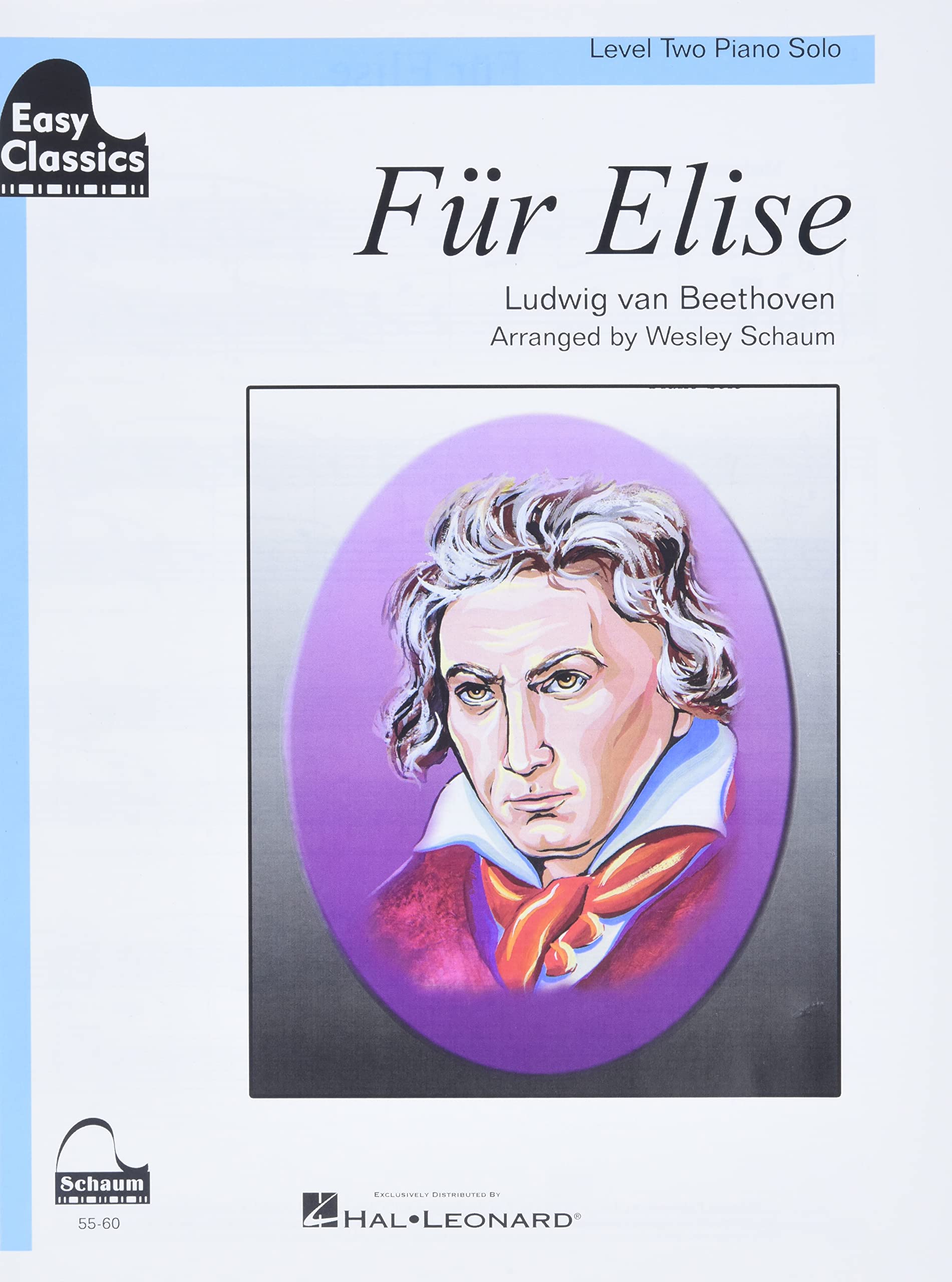 Fur Elise: Schaum Easy Classics Level 2 Piano Solo Sheet (Schaum Publications Sheet Solo)