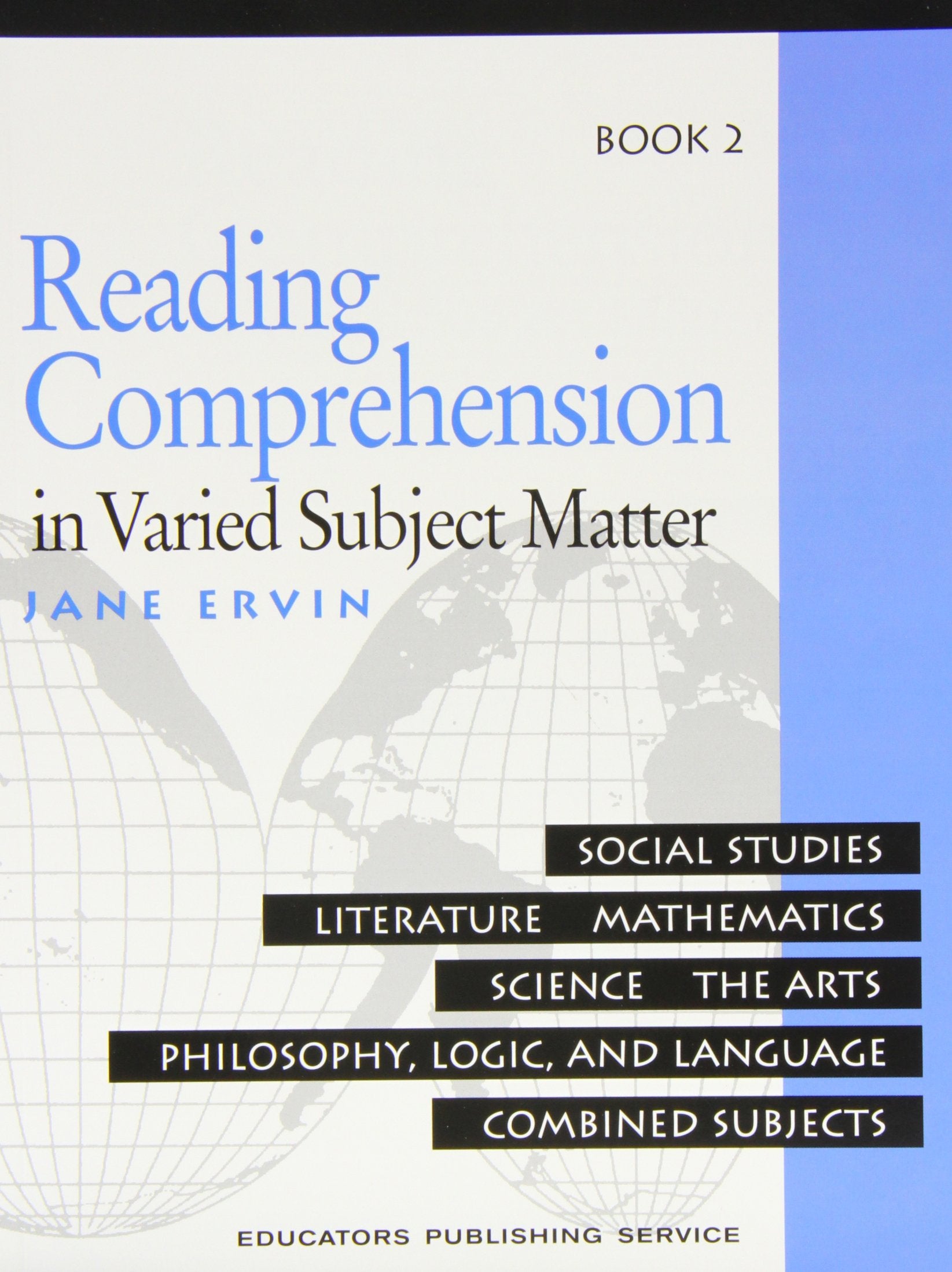 Reading Comprehension in Varied Subject Matter: Social Studies, Literature, Mathematics, Scienc, The Arts, Philosopy, Logic, and,Used