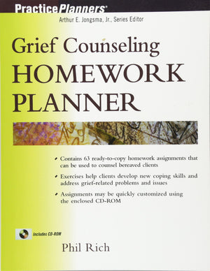 Grief Counseling Homework Planner,Used