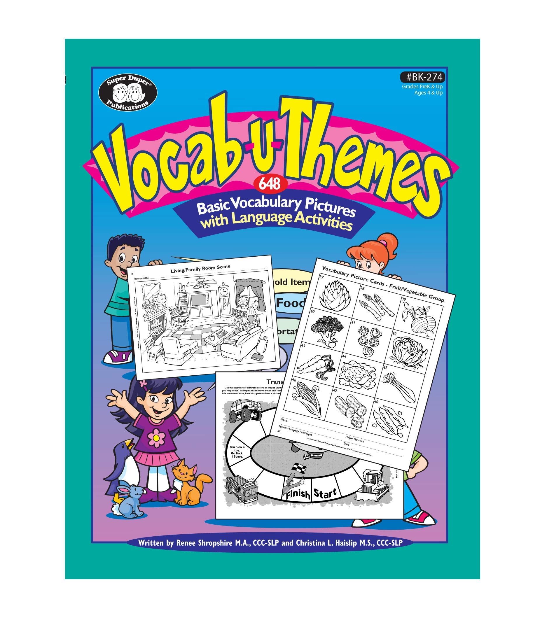 Vocabuthemes 648 Basic Vocabulary Pictures With Language Activities,Used