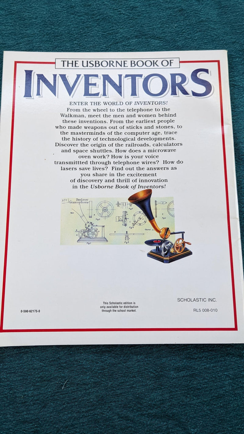 The Usborne Book of Inventors: From DaVinci to Biro,Used