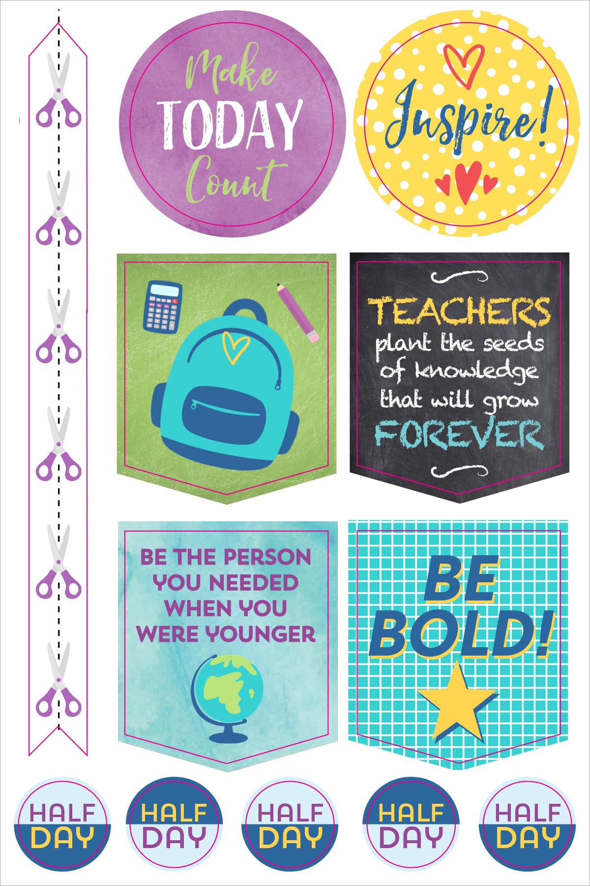 Essentials Teacher Planner Stickers (Set of 400 Stickers),Used