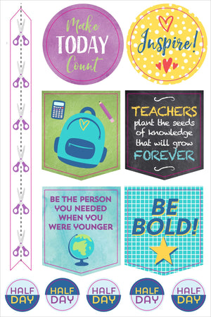 Essentials Teacher Planner Stickers (Set of 400 Stickers),Used