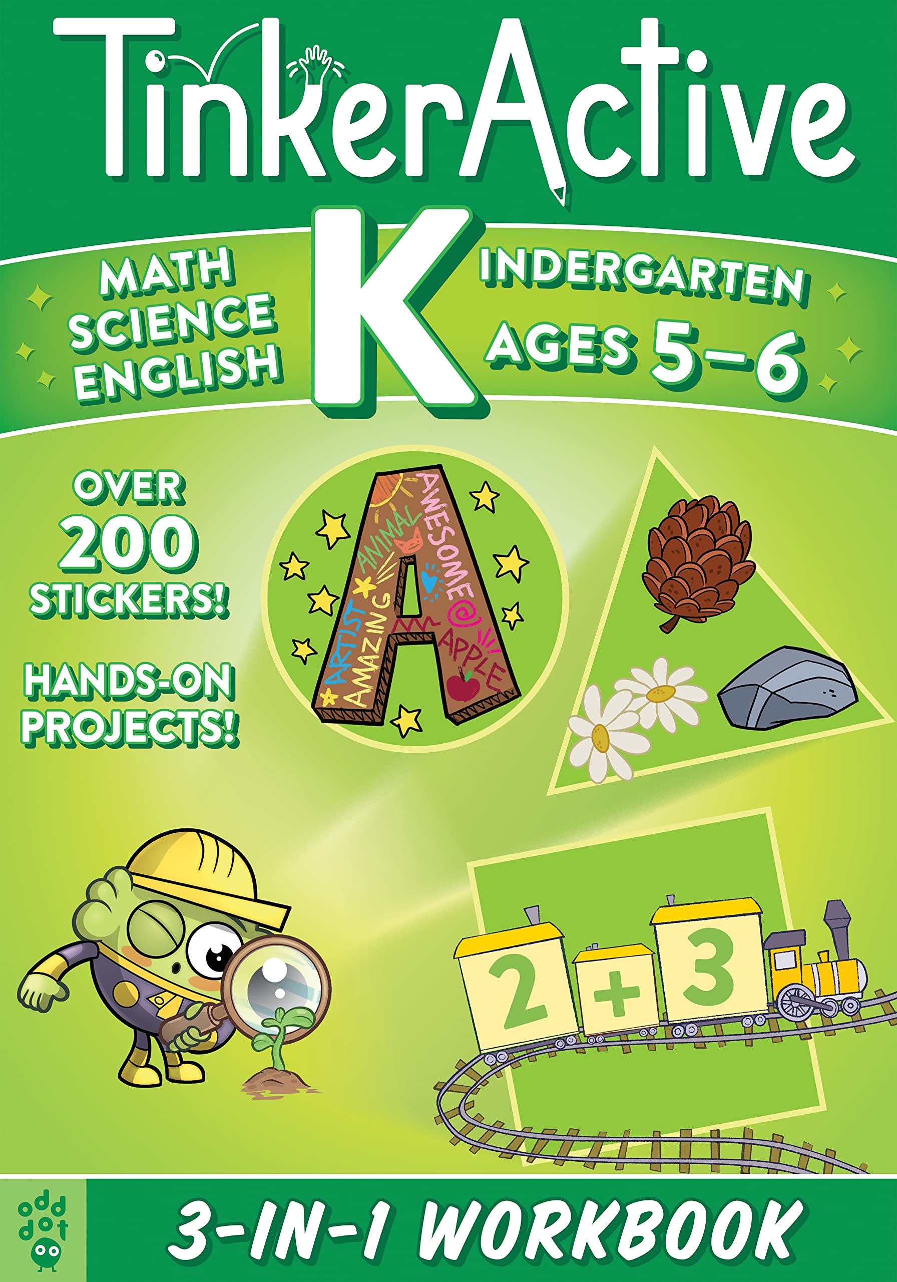 Tinkeractive Kindergarten 3In1 Workbook: Math, Science, English Language Arts (Tinkeractive Workbooks),Used
