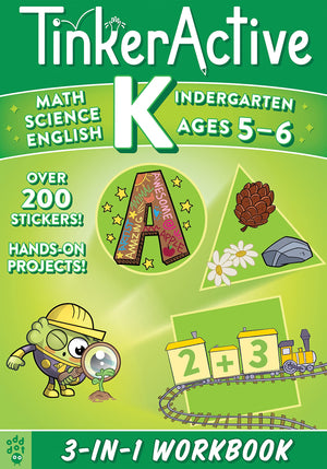 Tinkeractive Kindergarten 3In1 Workbook: Math, Science, English Language Arts (Tinkeractive Workbooks),Used