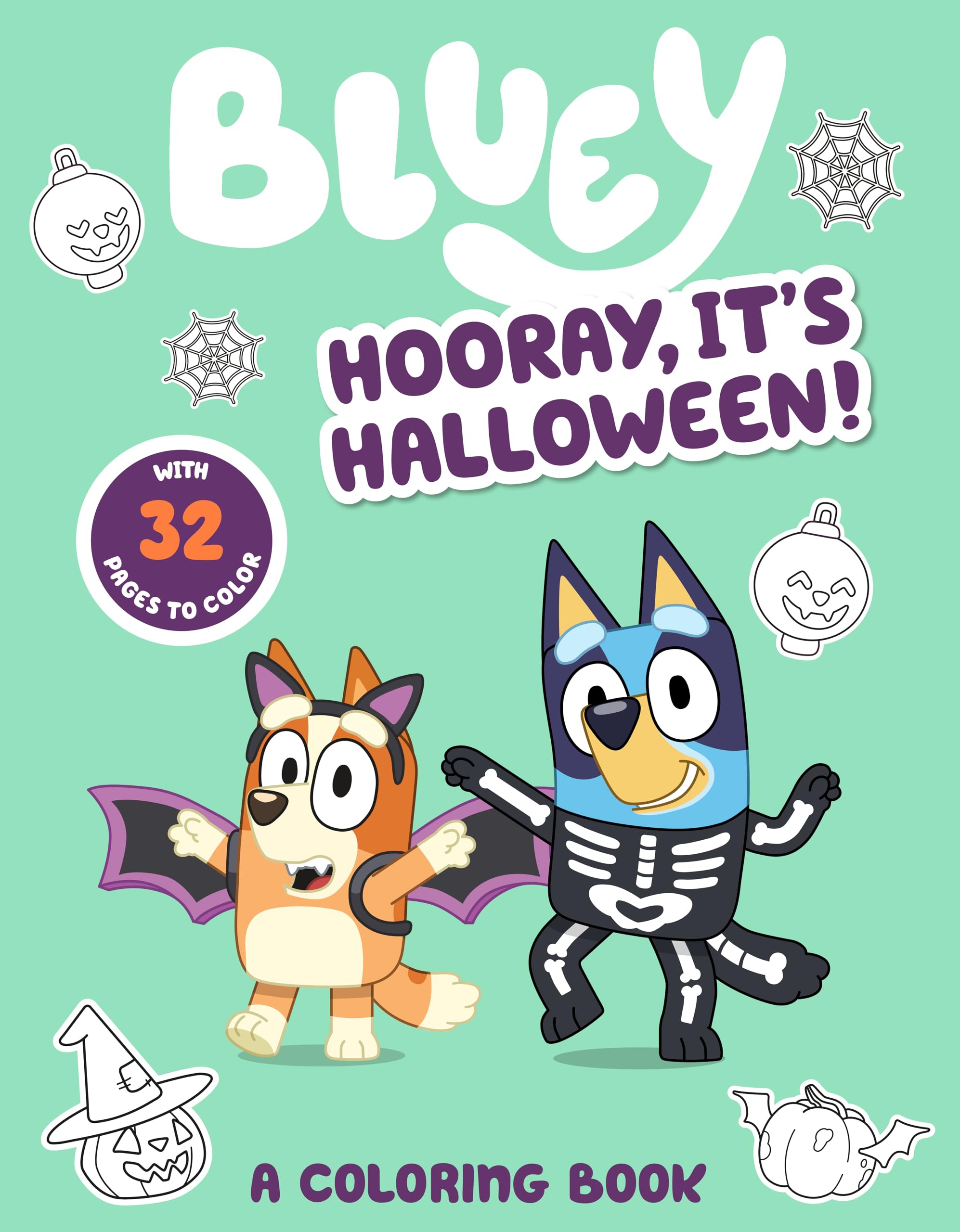 Bluey: Hooray, It'S Halloween!: A Coloring Book,New