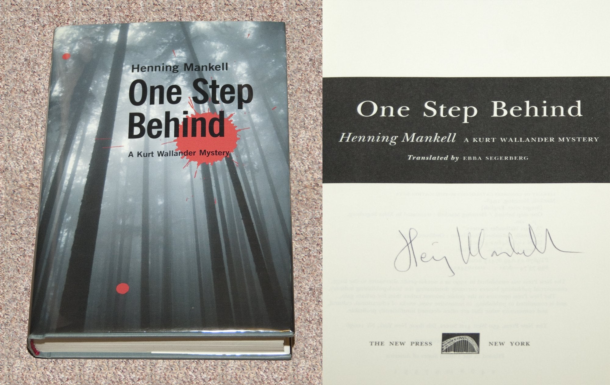 One Step Behind: A Kurt Wallander Mystery (Kurt Wallander Mysteries (Hardcover)),Used