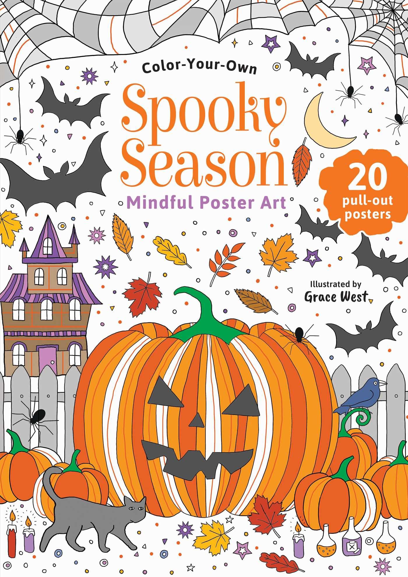 Spooky Season: ColorYourOwn Mindful Poster Art