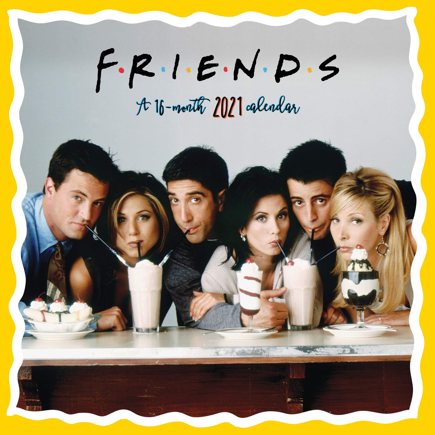 2021 Friends Wall Calendar,Used